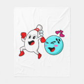 Bowling Bowling Fleecedecke (Vorderseite)