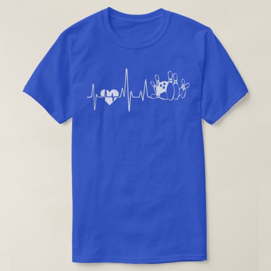 Bowling Bowling Heartbeat T T-Shirt (Design vorne)