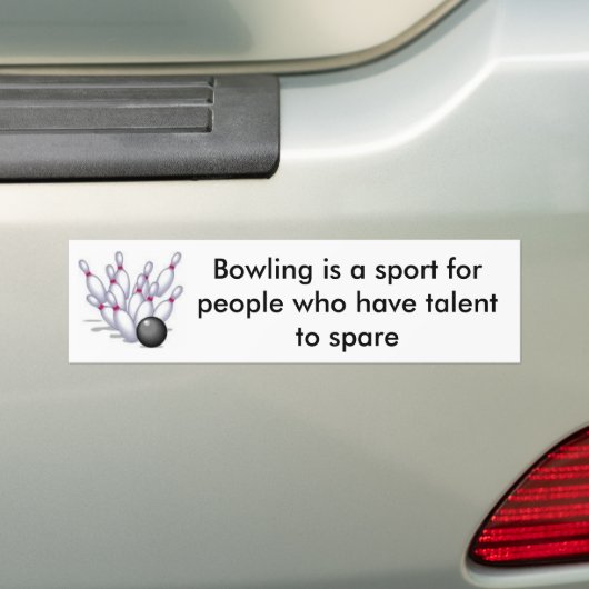 Bowling, Bowling ist ein Sport für Leute, die… Autoaufkleber (Auf Auto)