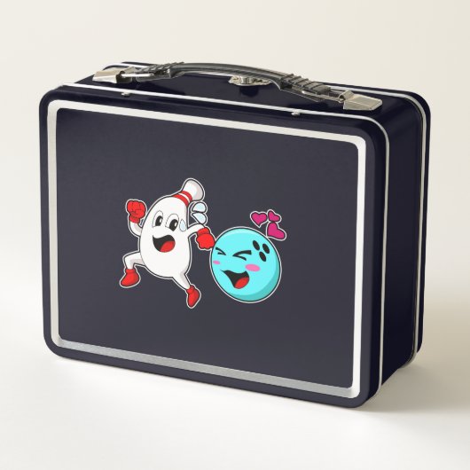 Bowling Bowling Metall Brotdose (Rückseite)