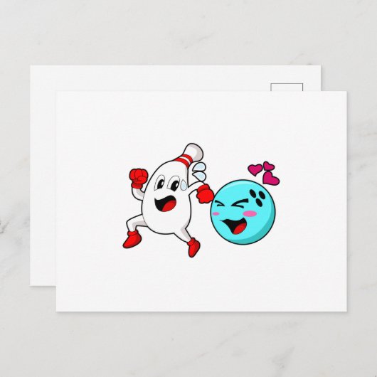 Bowling Bowling Postkarte (Vorne/Hinten)