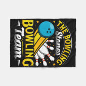 Bowling Bowling Stones Funny Bowlers Bowling L Fleecedecke (Vorderseite (Horizontal))