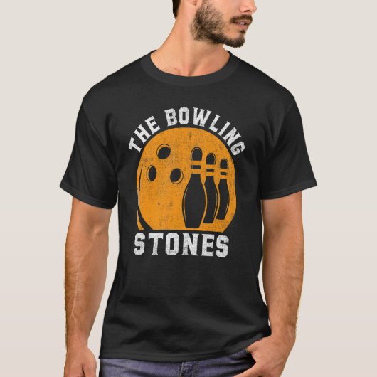 Bowling Bowling Stones Retro Vintag Bowler T-Shirt (Vorderseite)