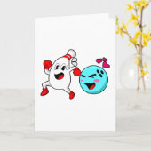 Bowling Bowlingkugel Karte (Gelbe Blume)