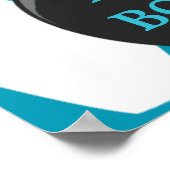 Bowling Boy Birthday Party Banner Poster (Ecke)