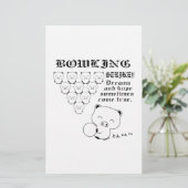 Bowling Briefpapier (Stehend Vorderseite)