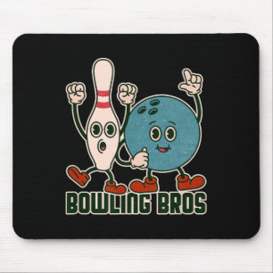 Bowling Bros Team League Alley Byll Bowler - Bowli Mousepad