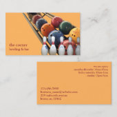 Bowling Business Card Visitenkarte (Vorne/Hinten)