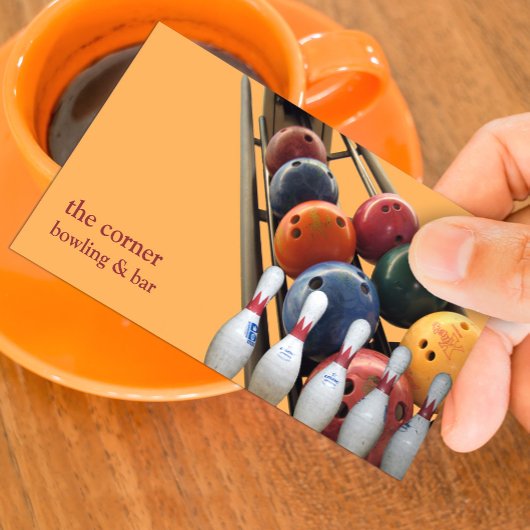 Bowling Business Card Visitenkarte