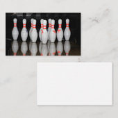 Bowling Business Cards Visitenkarte (Vorne/Hinten)