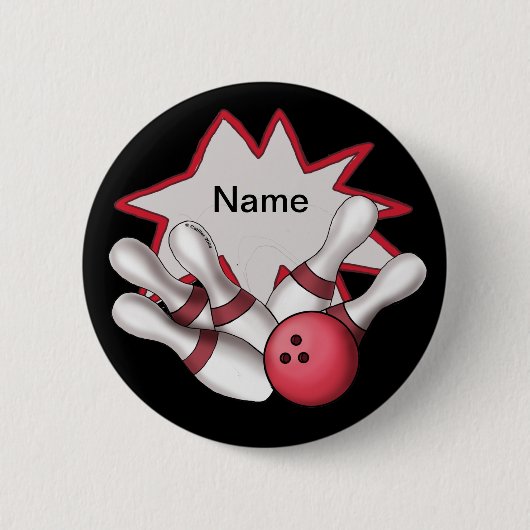 Bowling Button (Vorderseite)