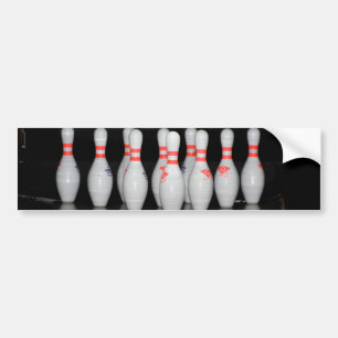 Bowling Button Autoaufkleber