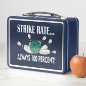 Bowling Button Ball Strike Team Metall Brotdose (Beispiel)