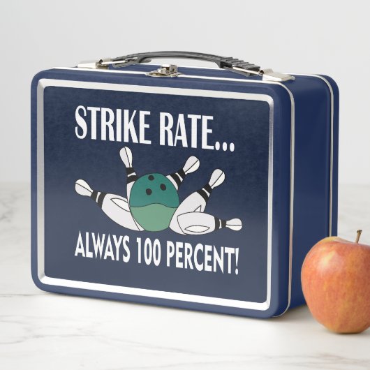 Bowling Button Ball Strike Team Metall Brotdose (Beispiel)