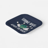 Bowling Button Ball Strike Team Party Pappteller (Gewinkelt)