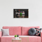 Bowling Button Canvas Print Leinwanddruck (Insitu (Wohnzimmer))