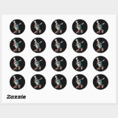 Bowling Button Dabbing Sungles Bowler Player Kids Runder Aufkleber (Blatt)