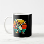 Bowling Button Dabbing Sungles Bowler Player Kinde Kaffeetasse (Links)