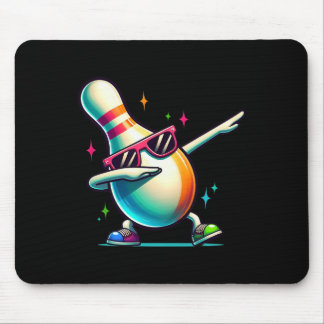 Bowling Button Dabbing Sungles Bowler Player Kinde Mousepad