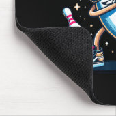 Bowling Button Dabbing Sungles Bowler Player Kinde Mousepad (Ecke)