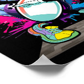 Bowling Button Dabbing Sungles Bowler Player Kinde Poster (Ecke)