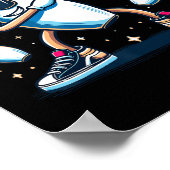 Bowling Button Dabbing Sungles Bowler Player Kinde Poster (Ecke)