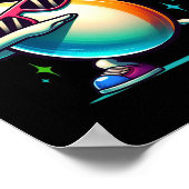 Bowling Button Dabbing Sungles Bowler Player Kinde Poster (Ecke)