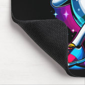 Bowling Button Dabbing Sungles Bowler Player Mousepad (Ecke)