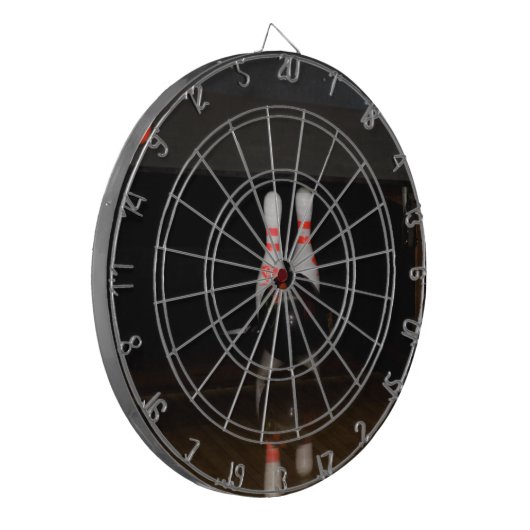 Bowling Button Dart Board Dartscheibe (Vorderseite Links)