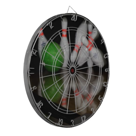 Bowling Button Dartboard Dartscheibe (Vorderseite Links)
