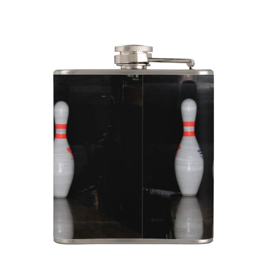 Bowling Button Flask Flachmann (Rückseite)