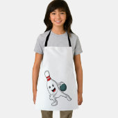 Bowling Button im Bowling mit Bowlingball Schürze (Insitu)