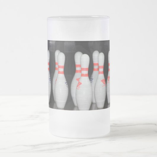 Bowling Button Mattierte Tasse (Mittel)