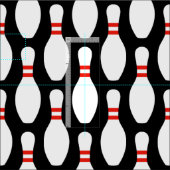 Bowling-Button-Mustergewebe für DIY-Projekte Stoff (Kachel)