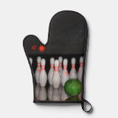 Bowling Button Ofenhandschuh (Vorderseite)