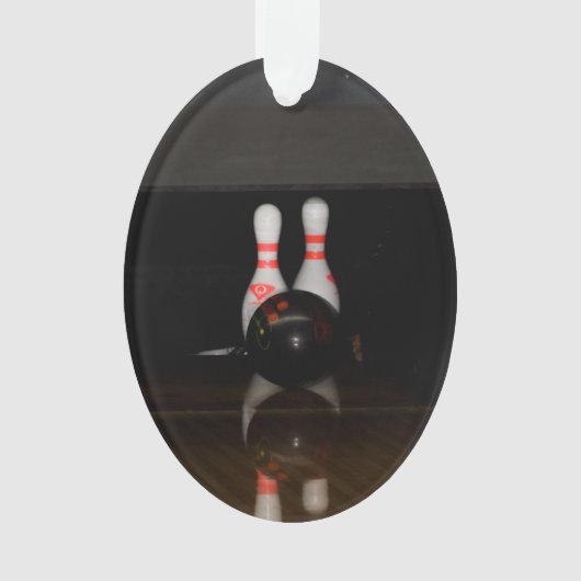 Bowling Button Ornament (Vorderseite)
