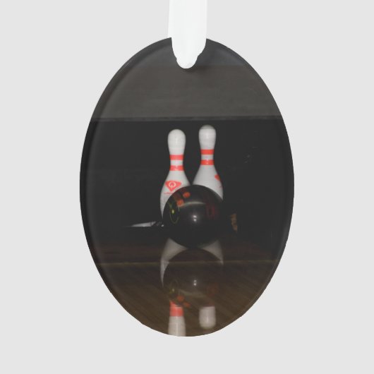 Bowling Button Ornament (Rückseite)