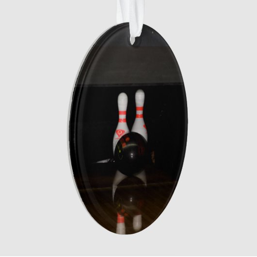 Bowling Button Ornament (Vorderseite)