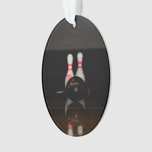 Bowling Button Ornament (Vorderseite)