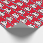 Bowling-Button-Packpapier Geschenkpapier (Ecke)