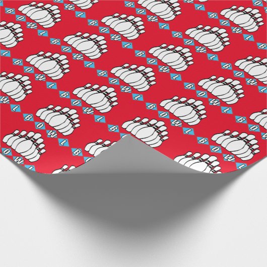 Bowling-Button-Packpapier Geschenkpapier (Ecke)