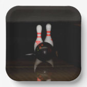 Bowling Button Pappteller (Vorderseite)