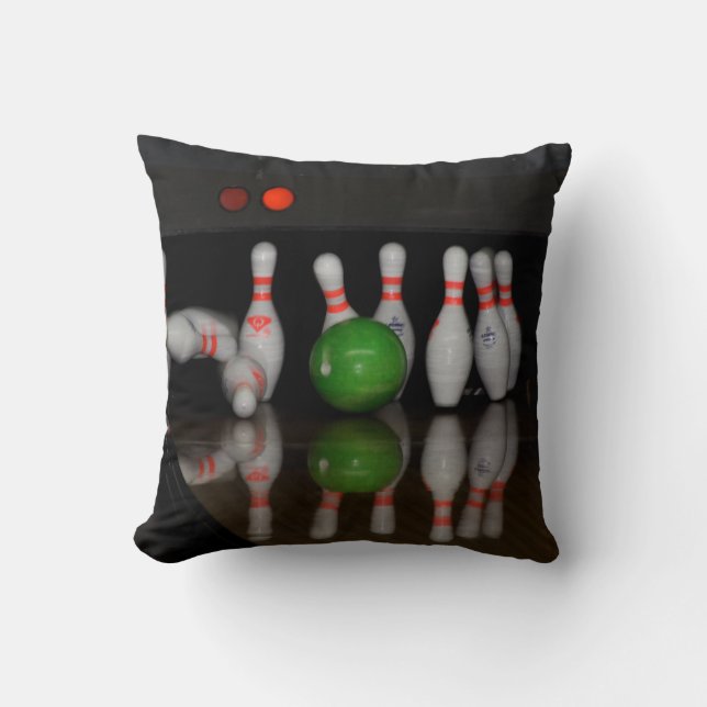 Bowling Button Pillow Kissen (Vorderseite)