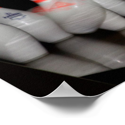 Bowling Button Poster (Ecke)