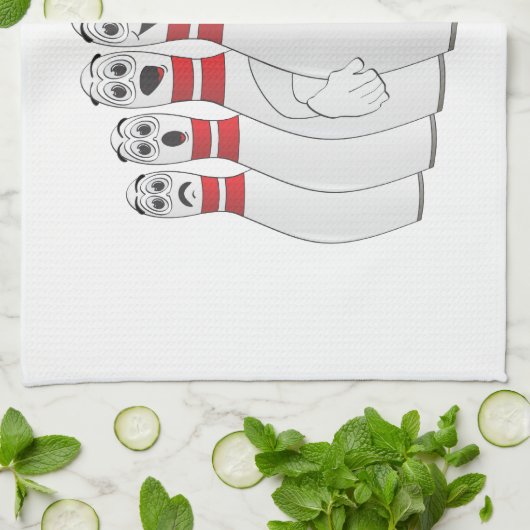 Bowling Button Rühren Handtuch Cartoon (Gefaltet)