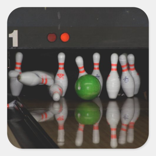 Bowling Button Stickers (Vorderseite)