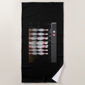 Bowling Button Strandtuch (Vorderseite)