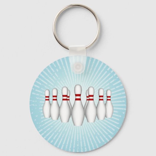 Bowling-Buttone: 3D-Modell: Schlüsselanhänger (Vorderseite)