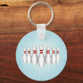 Bowling-Buttone: 3D-Modell: Schlüsselanhänger (Vorderseite)