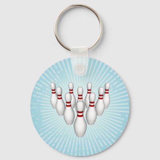 Bowling-Buttone: 3D-Modell: Schlüsselanhänger (Vorderseite)